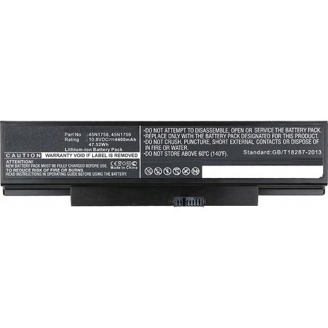 Batería Coreparts para Lenovo 45N1758