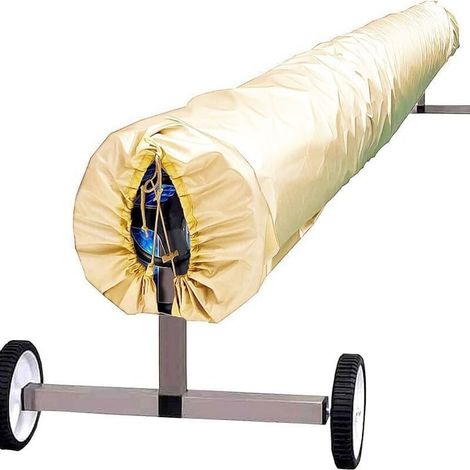 Housse imperméable 190T pour extérieur – Couverture de protection pour jardin, terrasse et piscine extérieure – Dimensions 550 x 96 cm – Coloris beige-lsw (1/2)