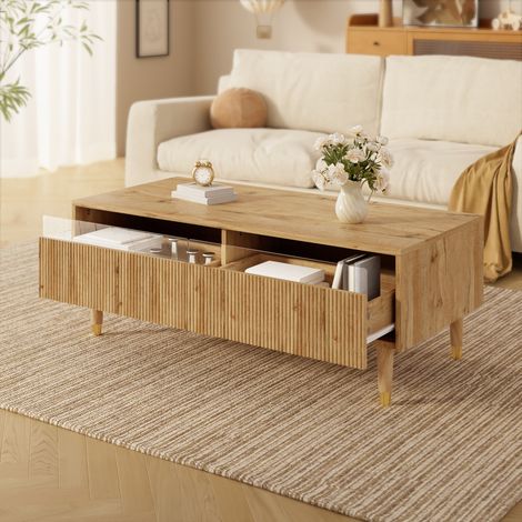 Vorteipoge - Lit double capitonné 140x190 – Grand rangement 4 tiroirs – LED et USB intégrés – Tissu lin doux et confortable – Sommier inclus – Idéal chambre adulte et adolescent - Gris (1/5)