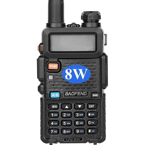 UV-5R 8-Watt Dual Band Two-Way Radio (144MHz-146MHz VHF & 430MHz-440MHz UHF) Includes Full Kit, Black (1/5)