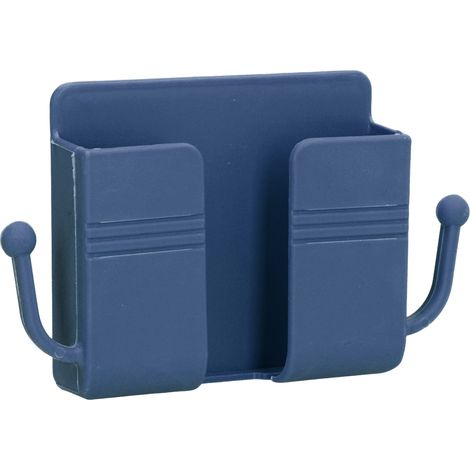 Multifunktionale Wandaufbewahrungsbox mit Handy-Ladestation, für Schlafzimmer, Badezimmer, Küche, Büro, blau (1/5)