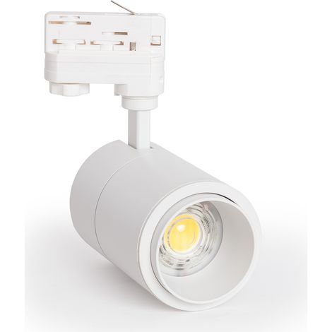 Foco Carril LED Trifásico 30W Regulable CCT Seleccionable Pulyx Multiángulo 15-60º Blanco (1/5)