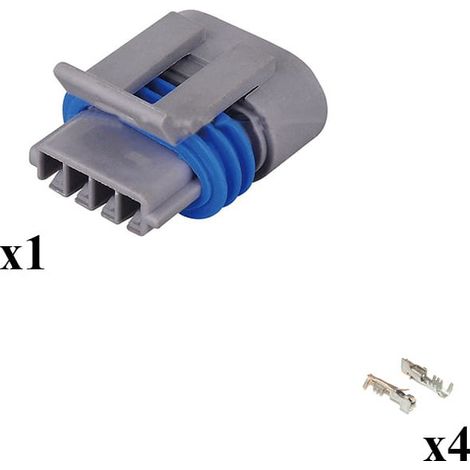 Kit connettore Metri-Pack 150.2 porta femmina 4 vie Grigio