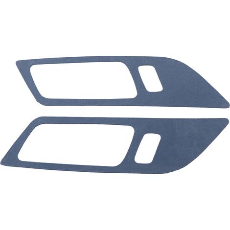 2 pièces de cadre de poignée de porte intérieure, autocollant de remplacement pour Ford Mustang 2015-2021 (conduite à gauche), bleu (1/5)