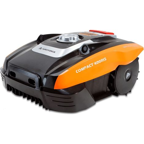 YARD FORCE Robot tosaerba COMPACT 400RiS fino a 400 mq - robot semovente con controllo Wi-Fi e app, sensore ultrasonico iRadar, funzione di taglio dei bordi e motore brushless (1/5)