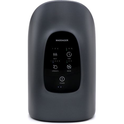 Massaggiatore elettrico Draadloze, 3 modalità di massaggio, 3 temperature, 5 livelli di pressione, per Vingerterapia, regalo ideale per la famiglia in famiglia (Grijs)