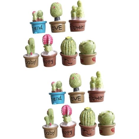 Magnet Bécassine 14 Pièces Aimant Carrelage Aimants pour Réfrigérateur Aimants Cactus Tableau Aimant De Réfrigérateur pour Casiers Végétaux Mini Casier pour (1/5)