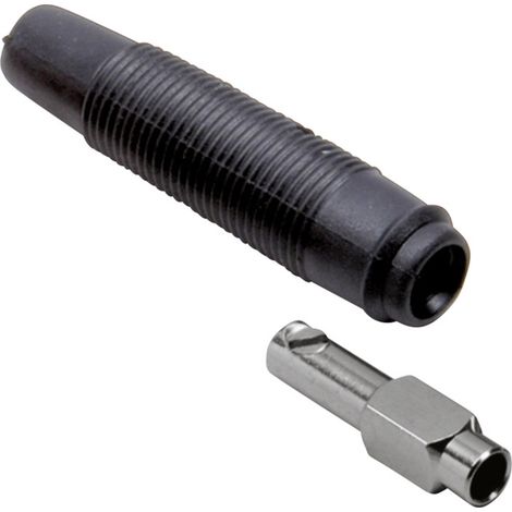BKL Electronic 072234 Laborbuchse Kupplung, gerade Stift-Ø: 4 mm Schwarz 1 St.