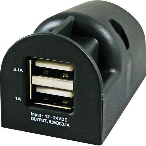 Chargeur 2 prises USB en saillie HABA (1/2)