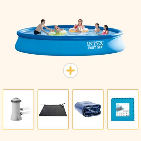 Intex Piscine Easy Set Ronde - 457x84 cm - 5-pièces S340 (1/5)