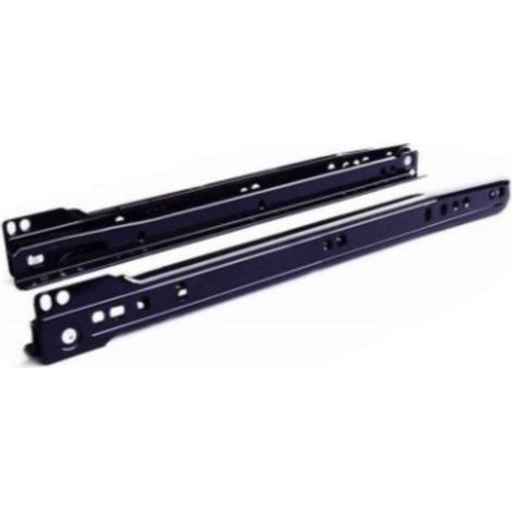 COPPIA DI GIUDE PER CASSETTI IN METALLO AD ESTRAZIONE SEMPLICE 400MM - COLORE NERO