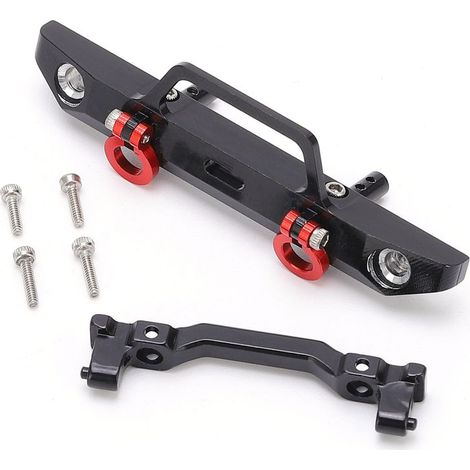 Pare-chocs avant avec support pour voiture RC AXIAL SCX24 90081 1/24 - Pièces de rechange - Noir (1/5)
