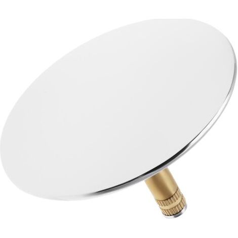 QORVA-Bouchon de vidange d'évier de salle de bain réglable 70 mm 52-60 mm, cuivre chromé, double joint, adapté à l'évier de cuisine et à la salle de bain.