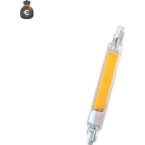 Lampadina a led R7s 118mm 8W 1000lm in vetro ø16mm 4000K