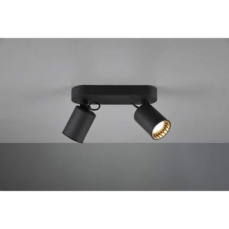 Deckenleuchte 2 verstellbare GU10 Strahler Pago Nero Trio Lighting