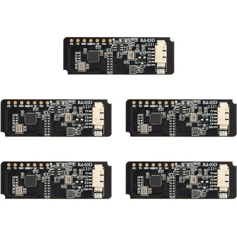 5X Rd-03D 24G Module de Localisation et de Suivi de Trajectoire de Mouvement Humain Multi-Cible Antenne PCB Intégrée (1/4)