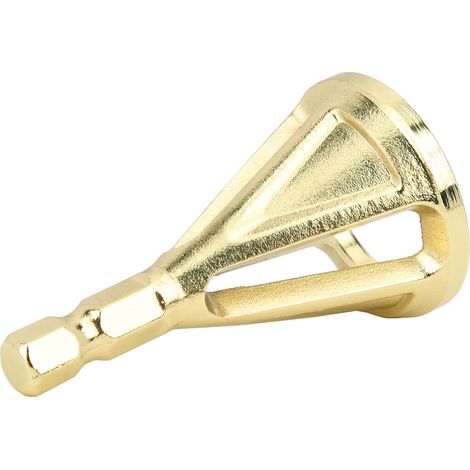 Außenentgratungs-Anfaswerkzeug aus Stahl, Entgratungsmeißel mit Sechskantschaft, Gold (1/3)