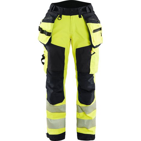 Pantalon softshell haute visibilité femme 7118 - Jaune/Noir L - FR(44) - SE(C42) - Standards