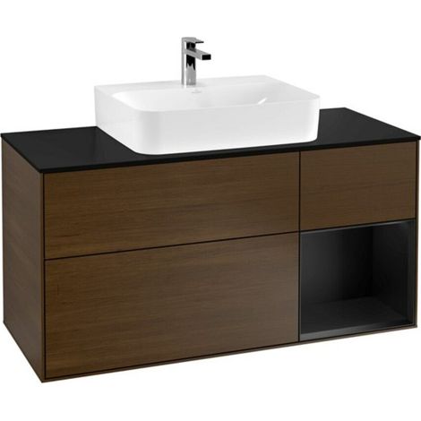 V&B Waschtischunterschrank Wandbeleuchtung Finion 120cm, Pl b m, Reg re bla m Lac, wal ven (1/2)