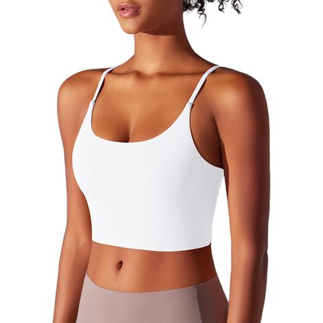 Women's Breathable Sports Bra with Medium Support Sports Bra with Fixed Breast Pads for Sports Fitness Yoga Training (1/5)