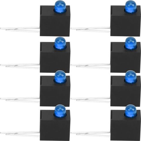Kit de 100 LED bleues 3mm avec supports, composants électroniques pour éclairage et signalisation
