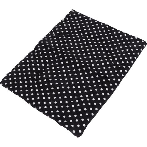 Coussin chauffant lavable, pliable, 3 températures réglables, chargement USB, pour chats et chiens, blanc à pois (1/5)
