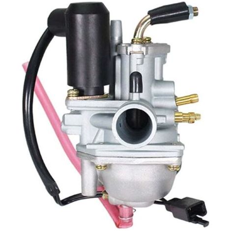 Carburador para motocicleta compatible con Yamaha Jog 50cc, 90cc y 100cc AT100 de 2 tiempos (Pz19Jf, 19 mm) (1/4)