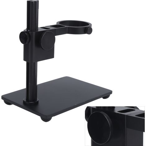 Support de microscope numérique en alliage d'aluminium avec stabilisateur, adapté à la plupart des modèles de microscopes de 40 à 50 mm. (1/5)