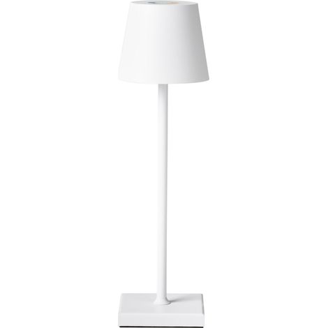 Lampe à Poser Moderne en Fer et Aluminium Intérieur et Extérieur Blanc Valira (1/5)