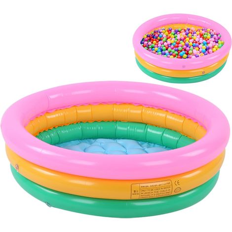 Piscine Gonflable pour Tout-Petits avec Sol Souple Piscine pour Enfants en PVC, 3 Tailles, pour Garçons et Filles, 24 Pouces, 35 Pouces, 47 (Grande) (1/5)