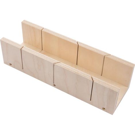 Toolland Mitre Box, recortes de sierra precisos, ideales para profesionales y entusiastas de bricolaje, 350 x 100 x 42 mm (1/2)