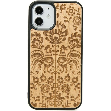 Holzhülle für iPhone 12 Mini, polnisches Volks-Aniegre (1/3)