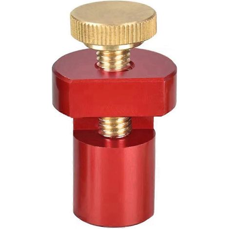 Butée de table d'établi 20 mm avec pince pour chien, butée de frein à clous, butée de règle, rouge (1/5)