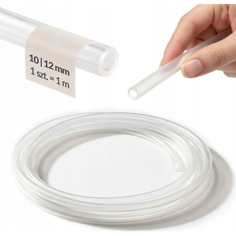 Tubo in silicone 10 mm 10/12 PER DISTILLAZIONE E DRENAGGIO CERTIFICATO 1 pz = 1 m