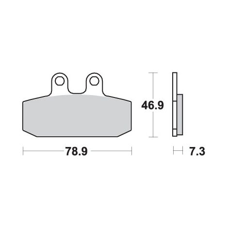 Pastillas de freno SBS KH256 Street Standard Cerámica Negra