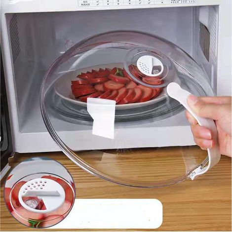 Pare-éclaboussures pour micro-ondes, résistant à la chaleur, en plastique, pour la modernisation de la cuisine (1/5)