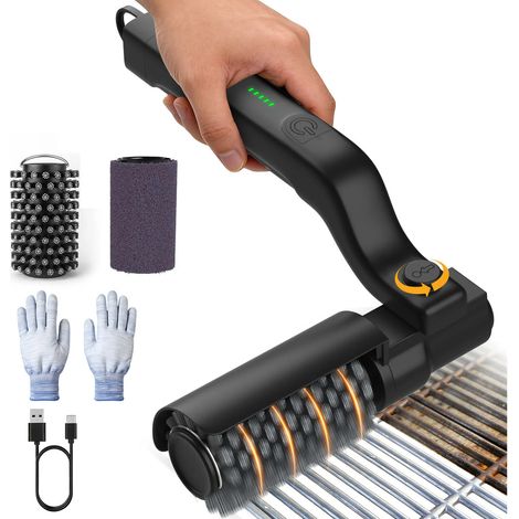 Brosse lectrique pour barbecue usage domestique accessoires pour barbecue (1/5)