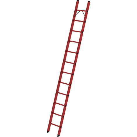 Günzburger Steigtechnik Sprossen-Anlegeleiter GFK ohne Traverse 12 Sprossen - 036012 (1/3)