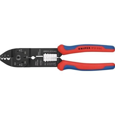 Alicate engaste 230mm 0,5-6(awg 20-10)mm² 97 21 215c knipex