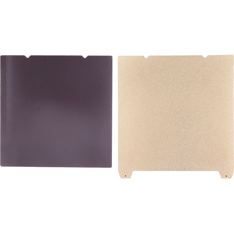 Plateau d'impression en acier à ressort avec base magnétique souple, revêtement texturé en fibre de carbone PEI et PET double face pour Ender 5 S1 (1/5)