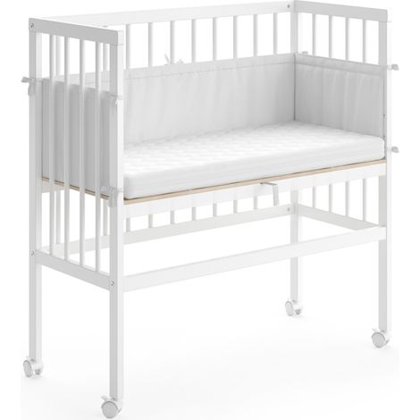 Beistellbett Sophie, Weiß, 94 x 90 cm 1 Seitenschiene, Vitalispa (1/5)