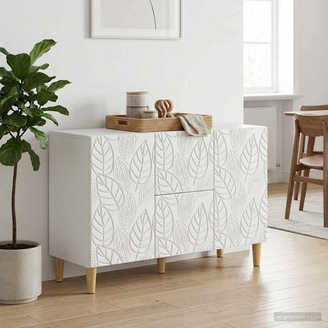 Aparador Blanco 89 x 34,5 x 60 cm Madera de ingeniería (1/4)