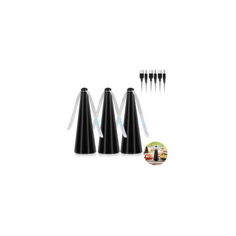 Ventilateur anti-moustiques 3pcs – Répulsif à pales souples – Protection alimentaire pour pique-nique et barbecue – Alimentation USB (1/4)