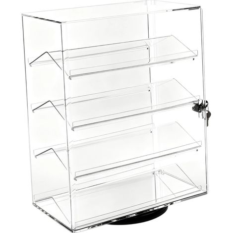 Rotating acrylic eyeglass display stand, large capacity multifunctional eyeglass holder, ideal for dressing table or home (1/5)