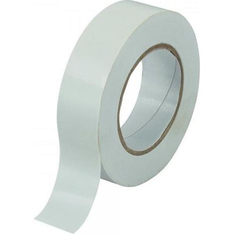 Nastro Isolante Made in Italy Mm 19 x 25 Mt Bianco 10 Pezzi