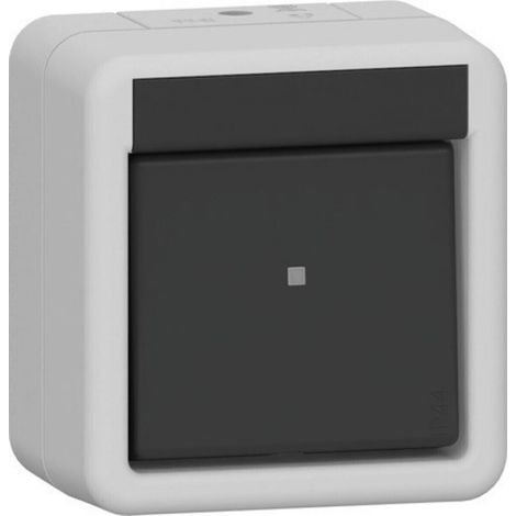 Gira Wippschalter Aus 2-p WG AP Grau [310230], 3102 30