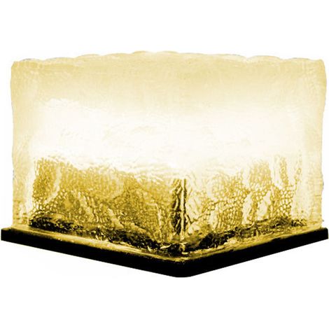 Solar-Gartenleuchte, LED-Eiswürfellampe, Kristallziegelglas-Gartenleuchte, wasserdicht, Wegdekoration (1/5)