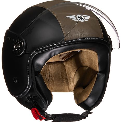 Jethelm Motorrad mit Visier Helm H-44