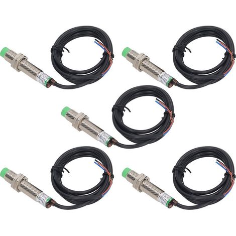 5er-Pack M12 induktive Näherungssensoren, NPN-NC-Detektor, IP65 wasserdicht (1/5)