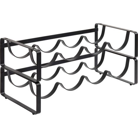 Portabottiglie black edition nero 4 bottiglie - 5five
